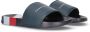 Tommy Hilfiger badslippers donkerblauw Rubber Logo 28 - Thumbnail 3