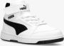 Puma Rebound V6 Mid sneakers wit zwart Jongens Meisjes Imitatieleer Meerkleurig 35 - Thumbnail 13