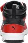 Puma Rebound V6 Mid sneakers wit zwart rood Imitatieleer 35 - Thumbnail 14