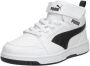 Puma Rebound V6 Mid sneakers wit zwart Jongens Meisjes Imitatieleer Meerkleurig 35 - Thumbnail 8