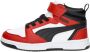 Puma Rebound V6 Mid sneakers wit zwart rood Imitatieleer 35 - Thumbnail 4
