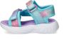 Skechers Unicorn Dreams sandalen blauw roze Meisjes Textiel Dierenprint 32 - Thumbnail 5