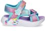 Skechers Unicorn Dreams sandalen blauw roze Meisjes Textiel Dierenprint 32 - Thumbnail 2