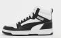 Puma Rebound V6 Mid Jr White Black shadow Gray (gs) Fashion sneakers Schoenen weiß maat: 37.5 beschikbare maaten:37.5 38.5 39 - Thumbnail 4