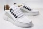 Nubikk Roque Roman Men White Black Leather Lage sneakers - Thumbnail 5