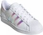 Adidas Witte Superstar J Sneakers met Holografische Accenten Wit - Thumbnail 4