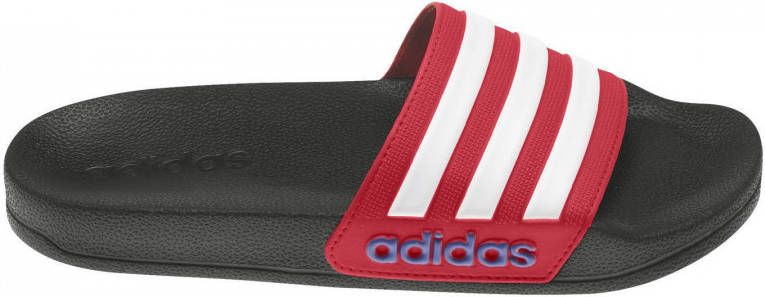 Adidas Perfor ce Adilette Shower badslippers zwart wit rood Rubber 33