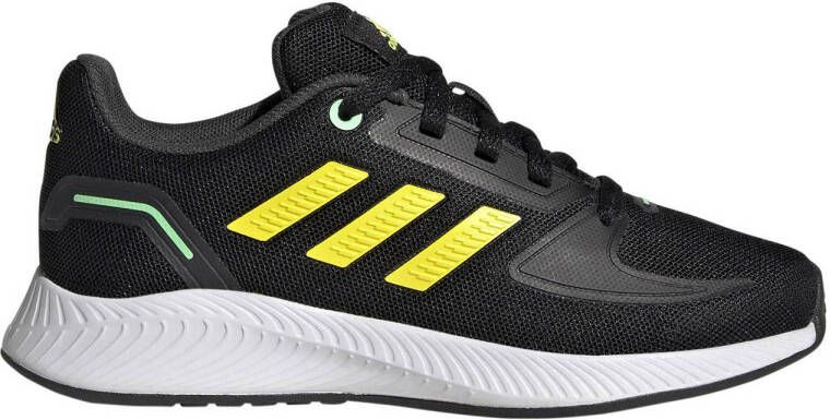 adidas Performance Runfalcon 2.0 Classic sneakers zwart geel groen kids