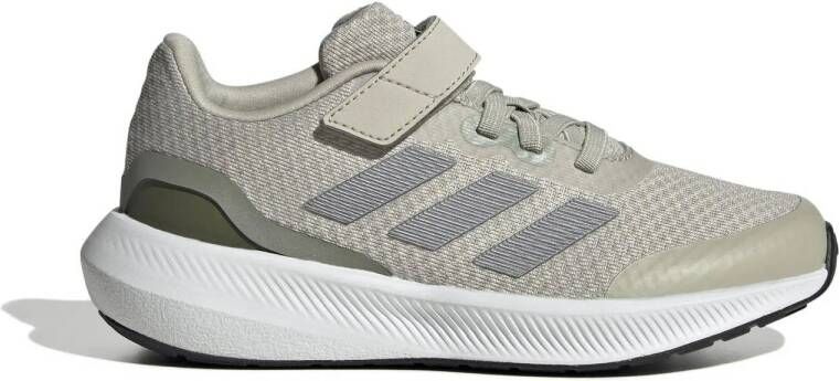 Adidas Sportswear Runfalcon 3.0 hardloopschoenen grijsgroen beige wit Mesh 37 1 3 Sneakers