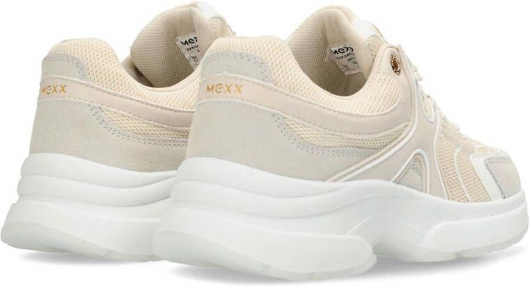 Mexx sneakers wit beige
