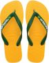 Havaianas Brasil Logo teenslippers geel groen Jongens Meisjes Rubber 35 36 - Thumbnail 1