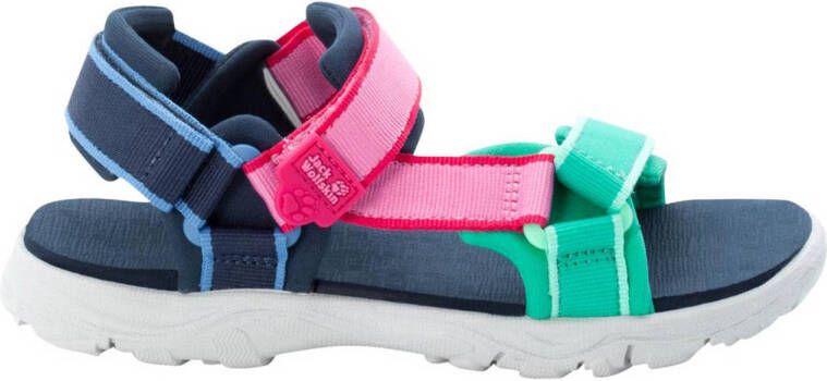 Jack Wolfskin Seven Seas 3 sandalen blauw groen roze kids