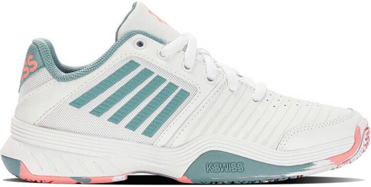 K-SWISS Court Express Omni tennisschoenen wit groen roze Mesh 38