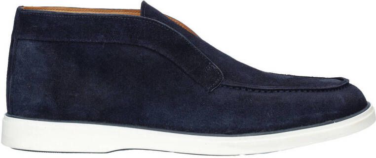 Nelson suède loafers donkerblauw
