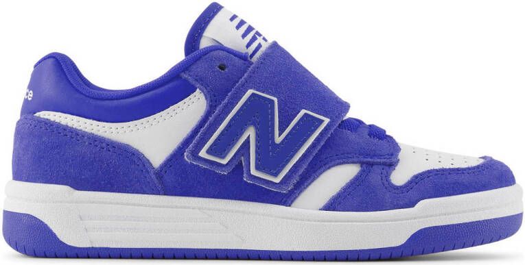 New Balance 480 sneakers blauw wit Leer Effen 34.5