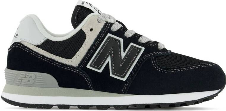 New Balance 574 sneakers zwart giijs Suede Dierenprint 30
