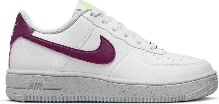 Nike Air Force 1 Crater sneakers wit donkerpaars