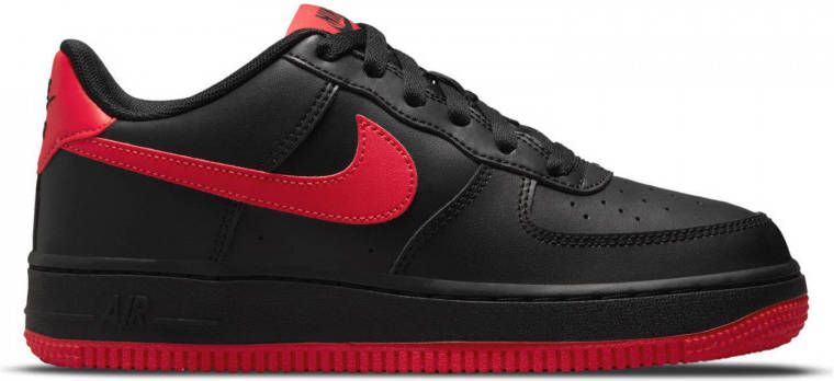 Nike Air Force 1 sneakers zwart rood