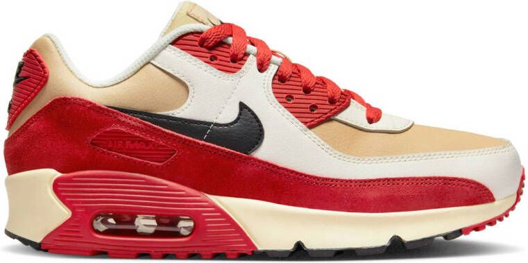 Nike Air Max 90 sneakers zand rood wit