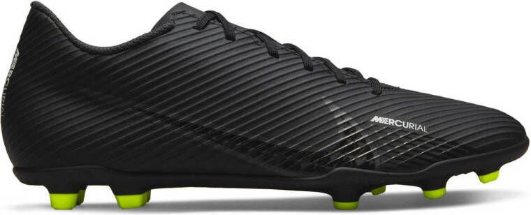 Nike Mercurial Vapor 15 club FG MG Sr. voetbalschoenen zwart grijs geel
