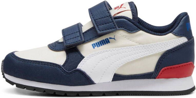 Puma ST Runner V3 sneakers ecru wit donkerblauw Imitatieleer 31