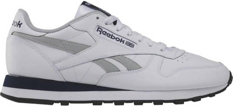 Reebok Classics Classic Leather sneakers wit grijs donkerblauw