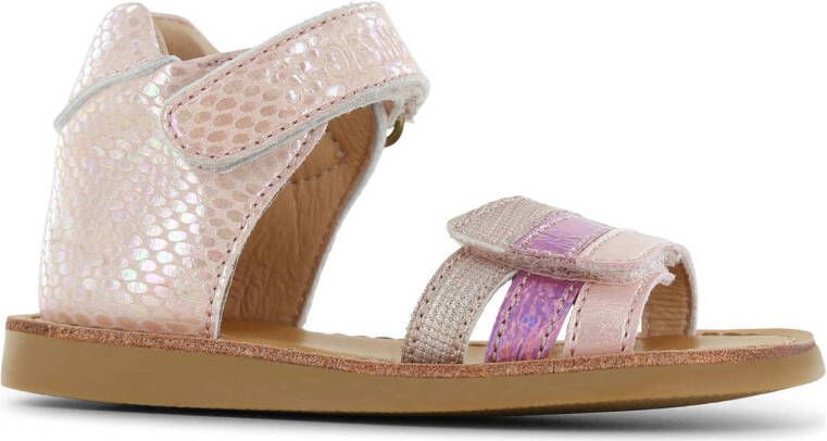 Shoesme CS24S006-A leren sandalen roze multi Meisjes Leer Meerkleurig 26