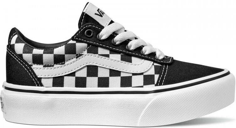 VANS Ward Checkerboard Platform sneakers zwart wit