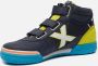 Munich G3 Boot Velcro Hoge sneakers Leren Sneaker Jongens Kids Blauw - Thumbnail 9