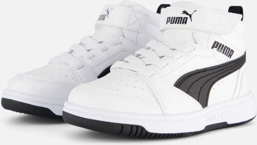 Puma Rebound v6 Mid Sneakers wit Leer