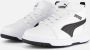 Puma Rebound V6 Mid sneakers wit zwart Jongens Meisjes Imitatieleer Meerkleurig 35 - Thumbnail 3