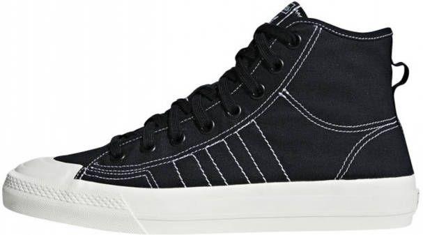 adidas originals nizza hi top sneakers in black