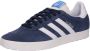 Adidas Gazelle Sneakers met Geperforeerd Bovenwerk Blue Heren - Thumbnail 4