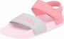 Adidas Adilette Sandalen Kinderen Clear Pink Super Pop Silver Metallic Kind - Thumbnail 3