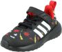 Adidas Sportswear x Disney FortaRun 2.0 Mickey Cloudfoam Sport Running Schoenen met Elastische Veters en Klittenband Kinderen Zwart - Thumbnail 4