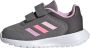 Adidas tensaur run 2.0 cf hardloopschoenen grijs roze kinderen - Thumbnail 3