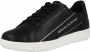 Armani Exchange Groene Micro Suede Mesh Sneakers Black Heren - Thumbnail 2