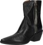 A.s.98 B84205 Enkellaarsjes Enkelboots met rits Dames Zwart - Thumbnail 4