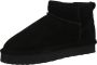 Bianco Dames Enkellaars Biasnow Flatform Suede Black ZWART - Thumbnail 1