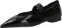 Billi Bi Zwarte Leren Ballet Flats Elegante Stijl Black Dames - Thumbnail 3