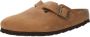 Birkenstock Klassieke Lederen Clog Brown - Thumbnail 3