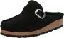 Birkenstock Zwarte Leren Pantoffels Herfst Winter Black - Thumbnail 2