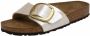 BIRKENSTOCK Slippers Dames Madrid Big Buckle Dames Maat: 38 Materiaal: Leer Kleur: Wit - Thumbnail 10