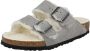 Birkenstock Arizona Shearling Slippers Stone Coin Narrow fit | Grijs | Suède - Thumbnail 9