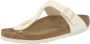 Birkenstock Women's Gizeh TEX Canvas Vegan Rivet Logo Sandalen Regular beige bruin - Thumbnail 3