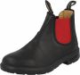 Blundstone Kinder Stiefel Boots #581 Leather Elastic (Kids) Black Red-K10UK - Thumbnail 2