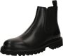 Boss Chelsea boots van leer met treklus model 'Julyo' - Thumbnail 3