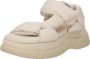 Bronx Chunky Platform Sandalen Beige Bru-Te Beige Dames - Thumbnail 4