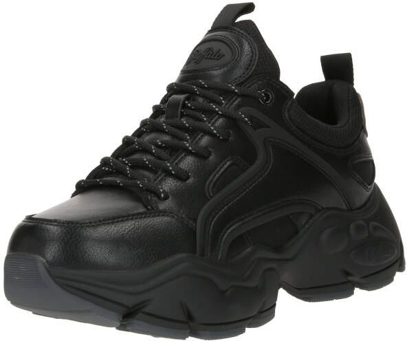 Buffalo Plateausneakers BINARY halfschoen veterschoen chunky sneaker in monochrome uitstraling