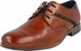 Bugatti leren heren veterschoenen Cognac - Thumbnail 4